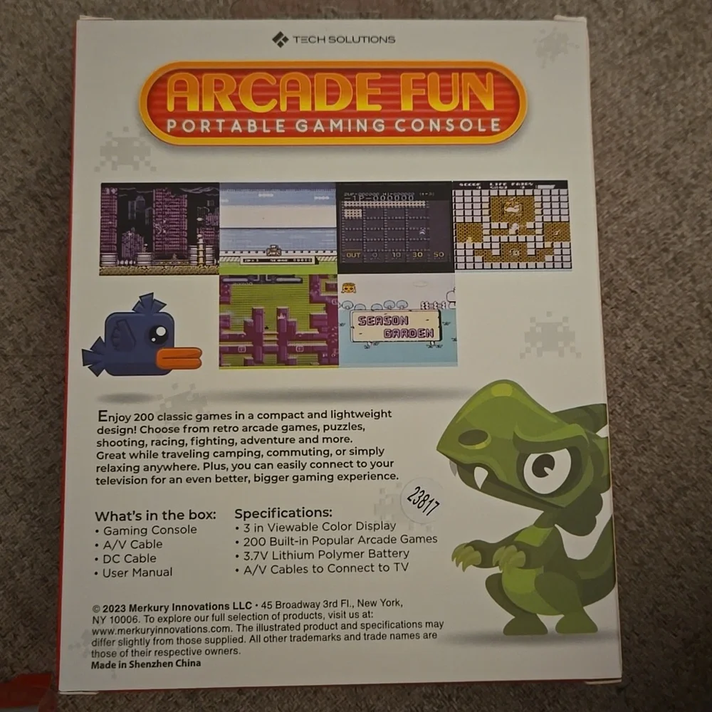 Arcade Fun Portable Gaming Console